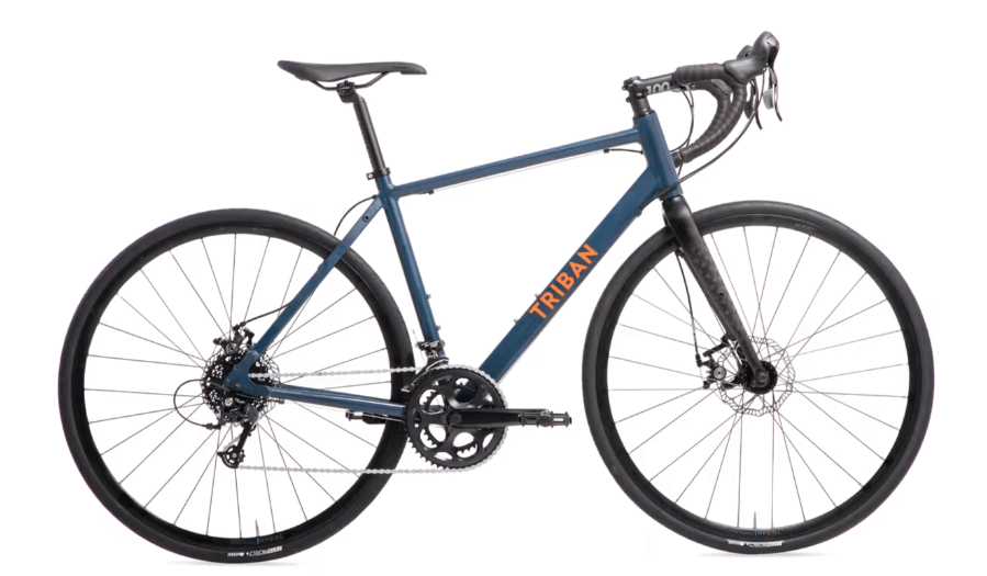 Vélo route Triban RC500 noir (frein disque)